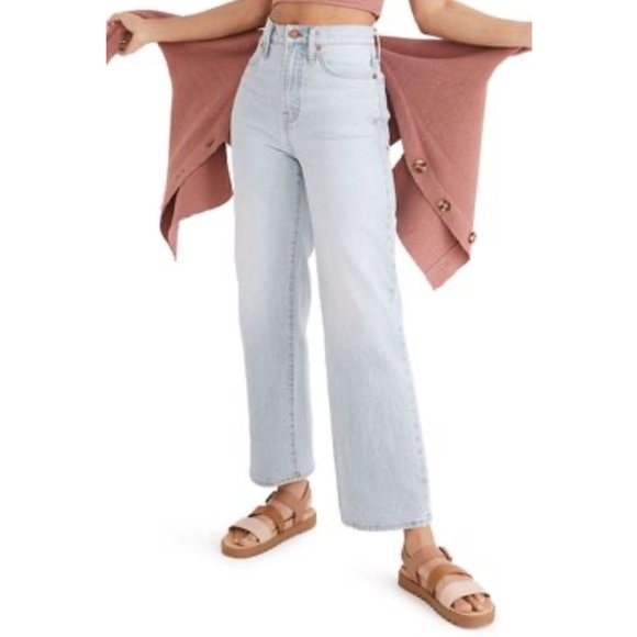 Madewell Denim - MADEWELL The Perfect Vintage Wide-Leg Crop Jeans size 30